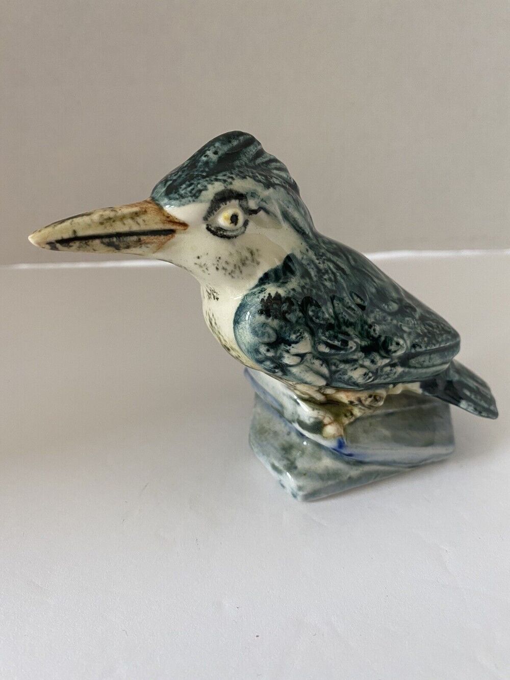 VINTAGE STANGL KINGFISHER BIRD EUC